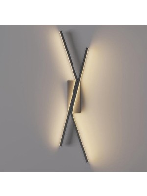 Minel Dekor LED Aplik Liya Model Modern 70 cm Yana Işık Yönü ile 2G10 Duy Tipi