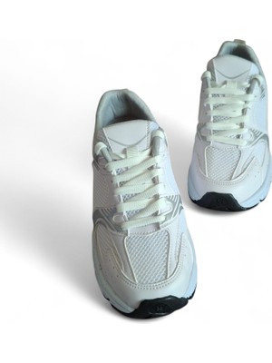 Veseo Kadın Hafif Taban Beyaz Spor Ayakkabı Sneaker