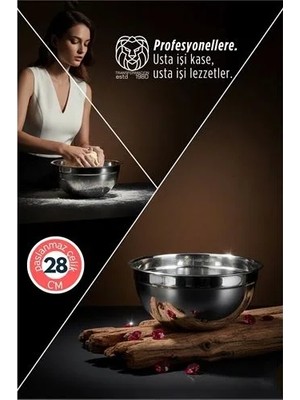 Hsc Bilişim Inox Ölçekli Derin Kase - 28 cm 4 Litre Karıştırma Kabı Profesyonel 304 Paslanmaz Çelik 721844