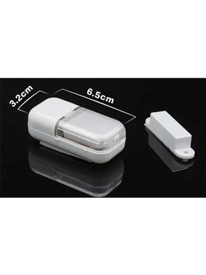 Hd Group 2 Adet Otomatik Manyetik Sensörlü 1W 10LM LED Lamba, Dolap Içi, Araç Içi, Çok Amaçlı Aydınlatma