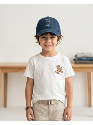 Kitti %100 Pamuklu Erkek Çocuk Cap Şapka 5-8 Yaş 26250-01