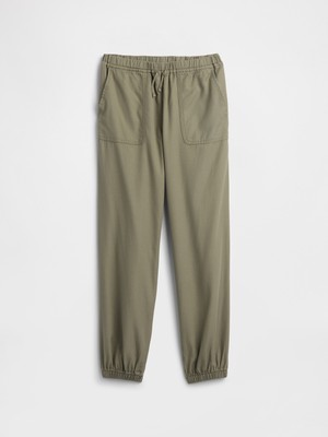 Gap Kız Çocuk Haki Kids Pull-On Twill Utility Joggers