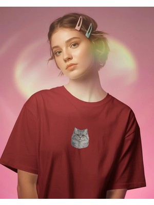 Muhtar Store British Longhair Zarafeti – Kadın Oversize Tişört