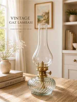 Plant Home Power Mix Şık Tasarımlı Vintage Salon Gaz Lambası