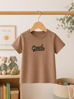 Tuffy Zebra Kısa Kollu T-Shırt Bebek Kahve