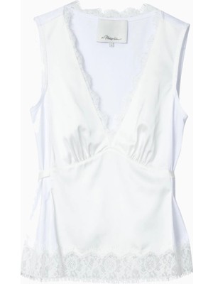 3.1 Phillip Lim Cami Dantel Detaylı Lüks Tasarım Kadın Bluz
