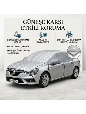Gard Oto Oto Dolu Güneşlik Brandası Uv Koruma Yarım Oto Dört Mevsim Koruma Sedan Otoyarım Branda
