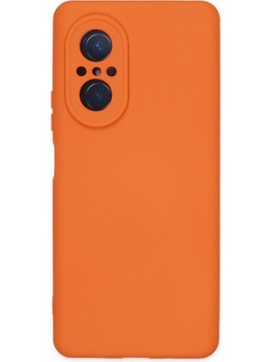Fırsatkolik Nova 9 Se Kılıf Nano Içi Kadife Silikon - Turuncu