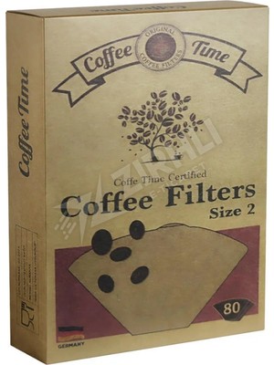 2 Adet Coffe Time Kahve Filtre Kağıdı No:2 80'li