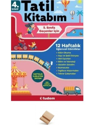 Okyanus Yayınları 5. Sınıf Geçenler İçin Yaz Tatil Kitabı + Telefon Standı Soru Bankası