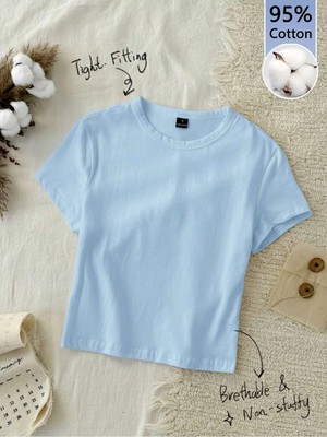 Mügerella Çocuk Basic Tişört %100 Pamuk Bisiklet Yaka Kısa Kollu Unisex