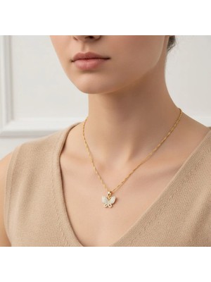 Xuping Jewelry Stil Incisi/xupıng Jewelry Kelebek Zirkon Taşlı Kolye