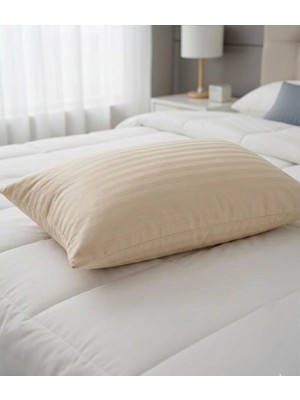 Alpateks Home Orta Boy 40X60CM %100PAMUKLU Saten Yastık Kılıfı 2'li Gizli Fermuarlı