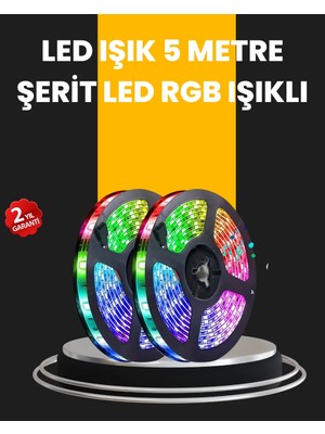 Alkasaz 5 Metre Kumandalı Su Geçirmez Şerit LED