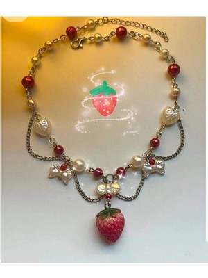 Strawberyy Tasarım Pinterest Çilek 🍓 Kolye