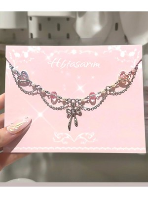 Fransız Kadın Şık Tasarım Trend 🎀 Kolye
