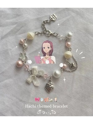 Hachi Temalı Y2K Coquette Bileklik