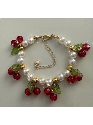Tasarım Kiraz 🍒 Pinterest Bileklik