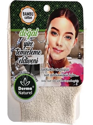 4 Adet Derma Naturel Bambu Yüz Temizleme Eldiveni