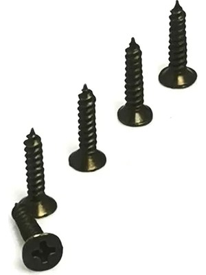 Kuzgun Ticaret Klips, Menteşe, Ayak Vidası 2,2x7,5mm Çelik - Siyah 100 Adet