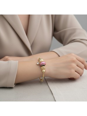 Xupıng Jewelry Koyu Fuşya Pndr Bileklik