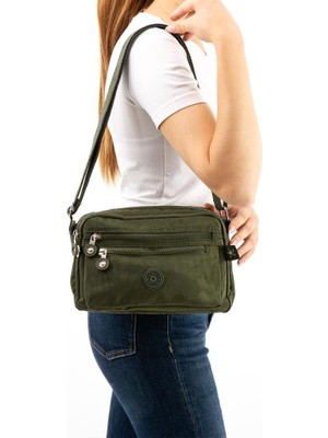 Baginn Kadın Postacı Çanta Hafif Klinkır Kumaş Çok Cepli Çapraz Askılı Omuz Çantası 24*16 cm Günlük Çanta