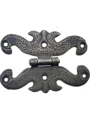 Kuzgun Ticaret Antika Tarz Dekoratif Pirinç Kelebek Menteşe - 63X45 Mm, Oksit