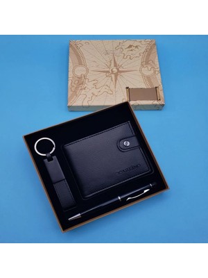 MiraLive Siyah Touchpen Kalem Anahtarlık ve Cüzdan