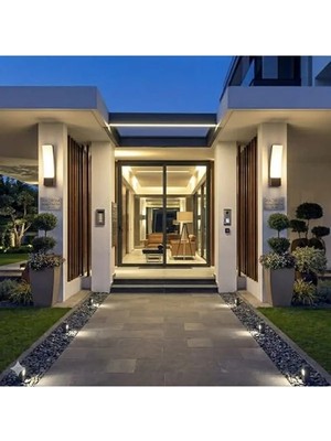 MarkEntegra Bahçe Duvarı Için LED Aplik, Modern Tasarım ve 3200 Lümen Işık