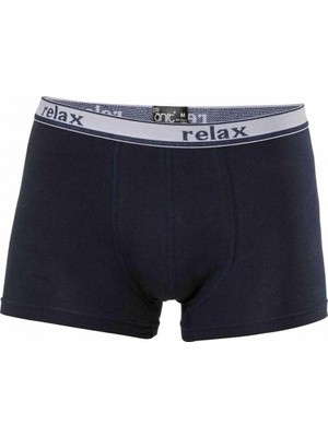 MiraLive Relax Pamuklu Esnek Erkek Boxer Lacivert - 1268A