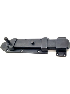 Kuzgun Ticaret Antika Tarz Dekoratif Pirinç Yassı Kapı Sürgüsü - 55X215 Mm, Oksit