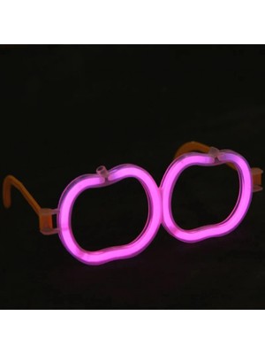 MiraLive Glow Stick Elma Gözlük - Glow Partisi Gözlüğü - Glow Stick Gözlük 12 Adet (4887)