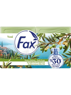 2 Adet Fax Ayvalık Zeytinyağı Kalıp Sabun 4X150 gr