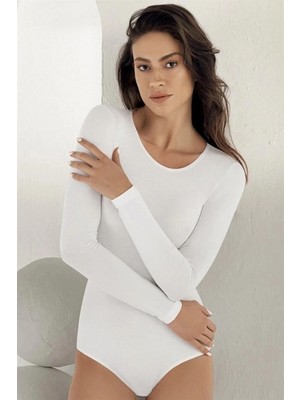MiraLive Şahinler Uzun Kollu Bisiklet Yaka Çıtçıtlı Body B866