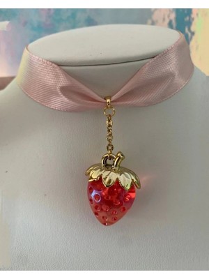 Choker Çilek 🍓 Kolye