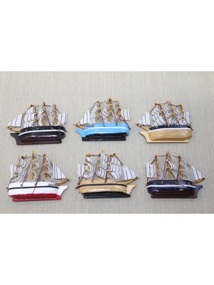 Eco Port Ahşap Gemi Magnet ALK3455