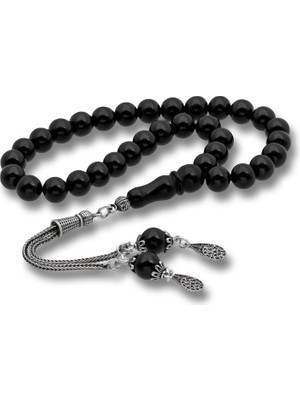 Inure Jewelry Gümüş Püsküllü 8 mm Rus Oltusu Tesbih