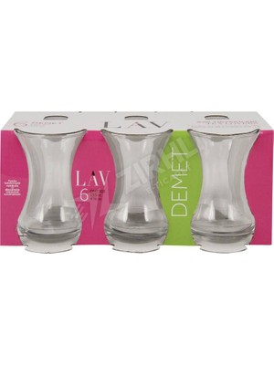 3 Adet Lav Dmt 303E Ince Belli Çay Bardağı 6 Lı