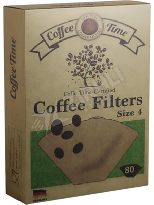 2 Adet Coffe Time Kahve Filtre Kağıdı No:4 80'li