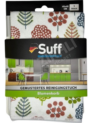 5 Adet Suff Çiçek Sepeti Mikrofiber Bulaşık Kurulama Bezi 40X40