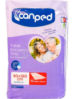 4 Adet Canped Yatak Örtüsü (80X180) 10'lu