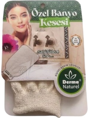 5 Adet Derma Naturel Özel Banyo Kesesi