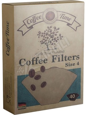 3 Adet Coffe Time Kahve Filtre Kağıdı No:4 40'lı