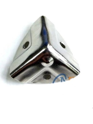 MiraLive Dekoratif, Kutu, Sandık Köşesi - 35X22 Mm, Küçük, Nikel, 100 Adet