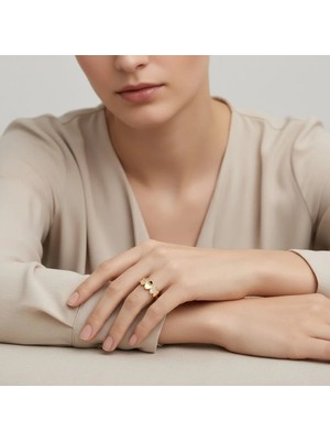 Stil Incisi/xupıng Jewelry Zeyna Zirkon Taşlı Yüzük