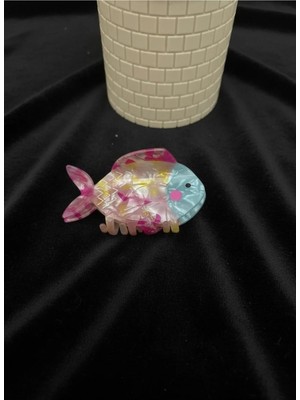 Hb Tasarım Elune Ocean Pastel Balık Tokapremium Toka