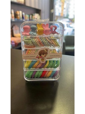 Hb Tasarım Kutulu Set Toka ( Havlu Toka + Lastik Toka+ Mandal Toka )