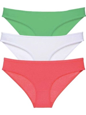 3 Adet Süper Eko Set Likralı Kadın Slip Külot 546