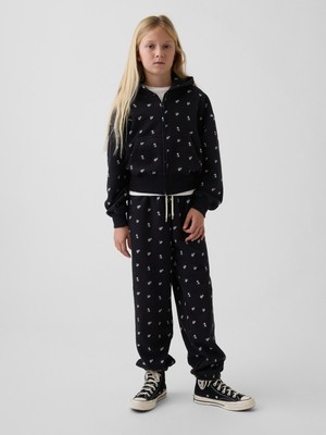 Gap Kız Çocuk Siyah Vintagesoft Relaxed Jogger Eşofman Altı