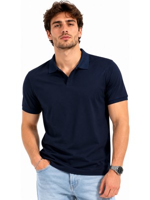 Raymons Erkek Polo Yaka Kısa Kollu Tişört Regular Kalıp T6103 BGL-ST05548
